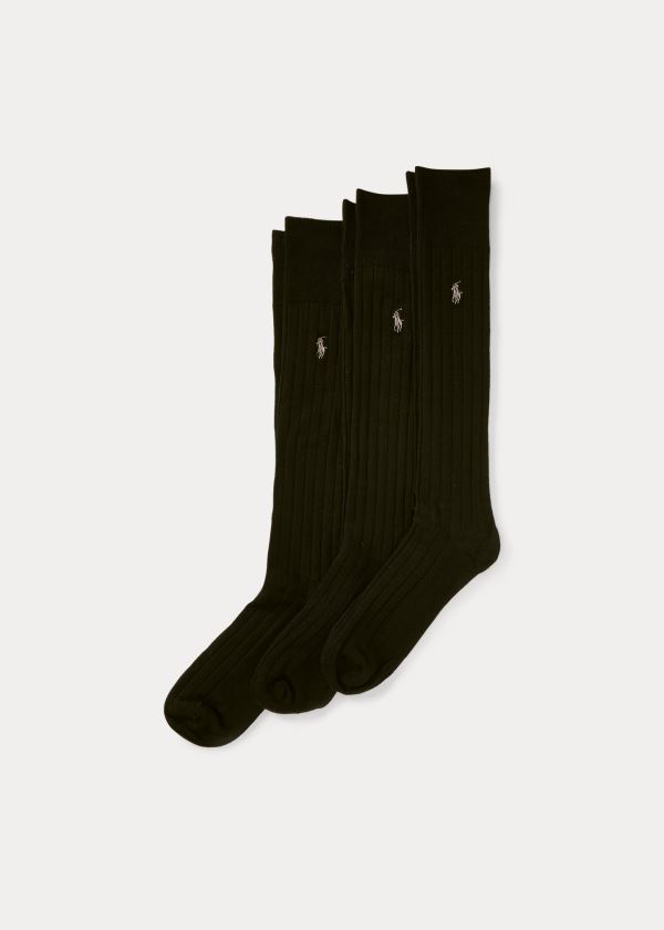 Polo Ralph Lauren Mercerized Slack 3-Pack Sokker Herre Danmark (ZXLQO8603)